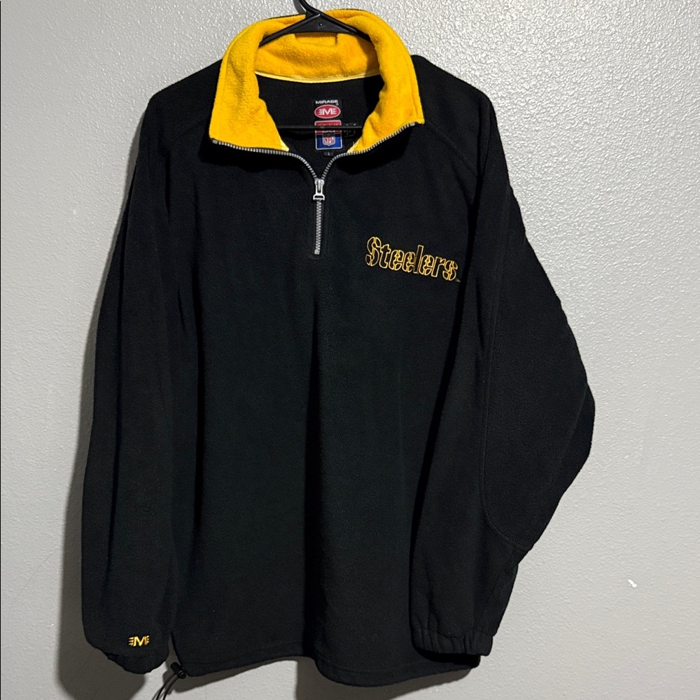 NFL Steelers Black and Yellow Zip Up Sweater